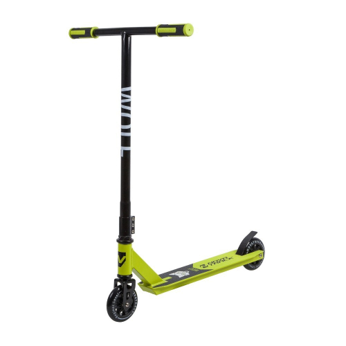 Самокат трюковый NOVATRACK WOLF'20, черно-зеленый