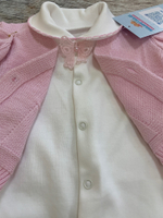 Комплект на выписку "Леди" (Комбинезон, жилет, шапочка) (Малышеево) (Цвет: Розовый, Размер: 56)