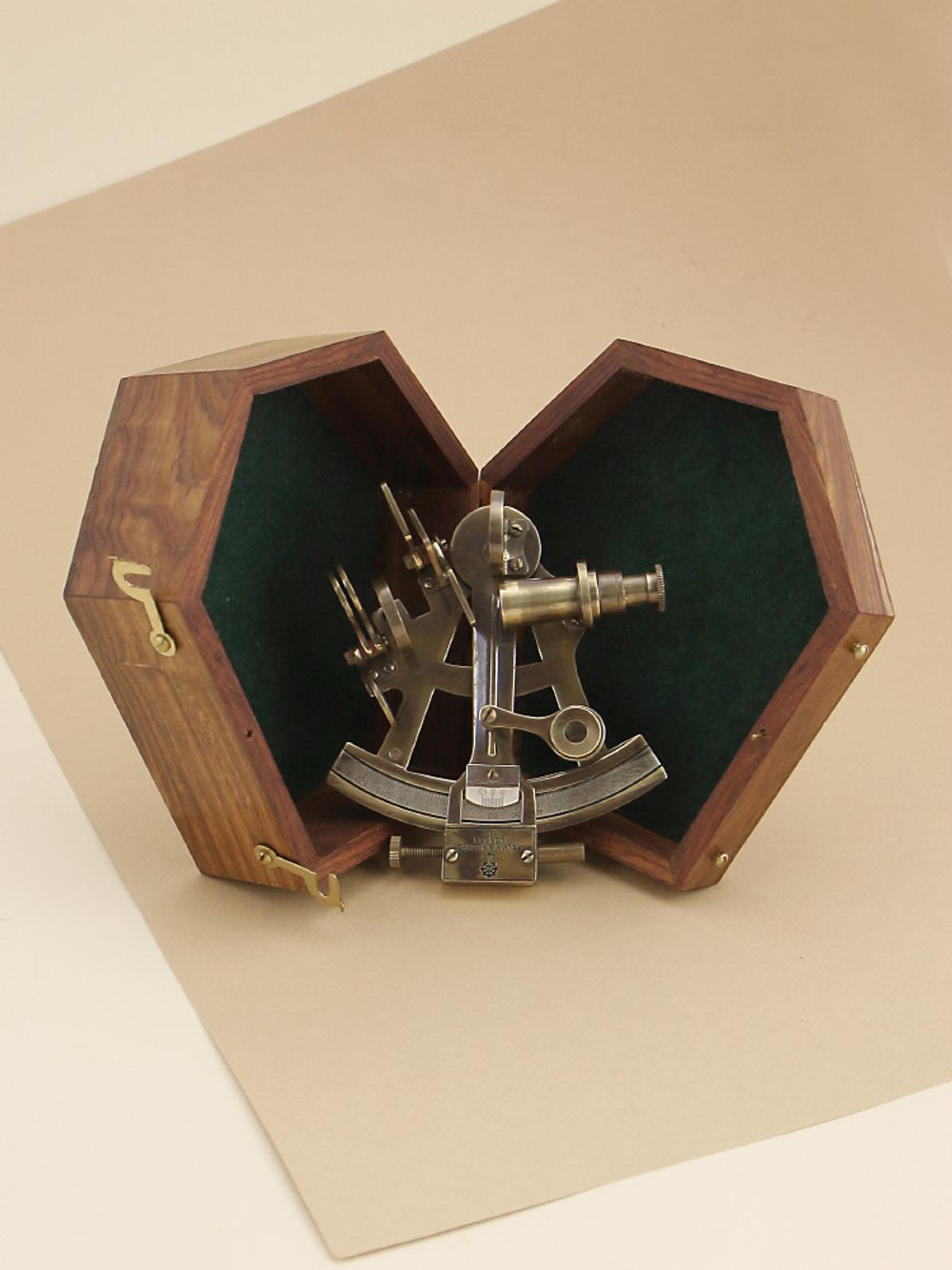 Nautical Морской секстант в деревянном футляре