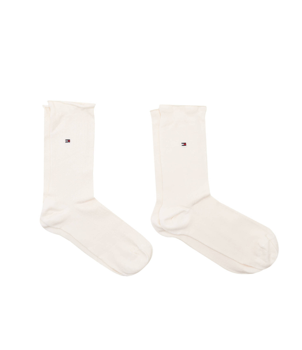 Носки 2 пары IRREGULAR SHINY Tommy Hilfiger - кремовый(701224912)