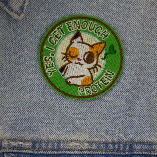 Нашивка на рюкзак и на одежду. Enough protein