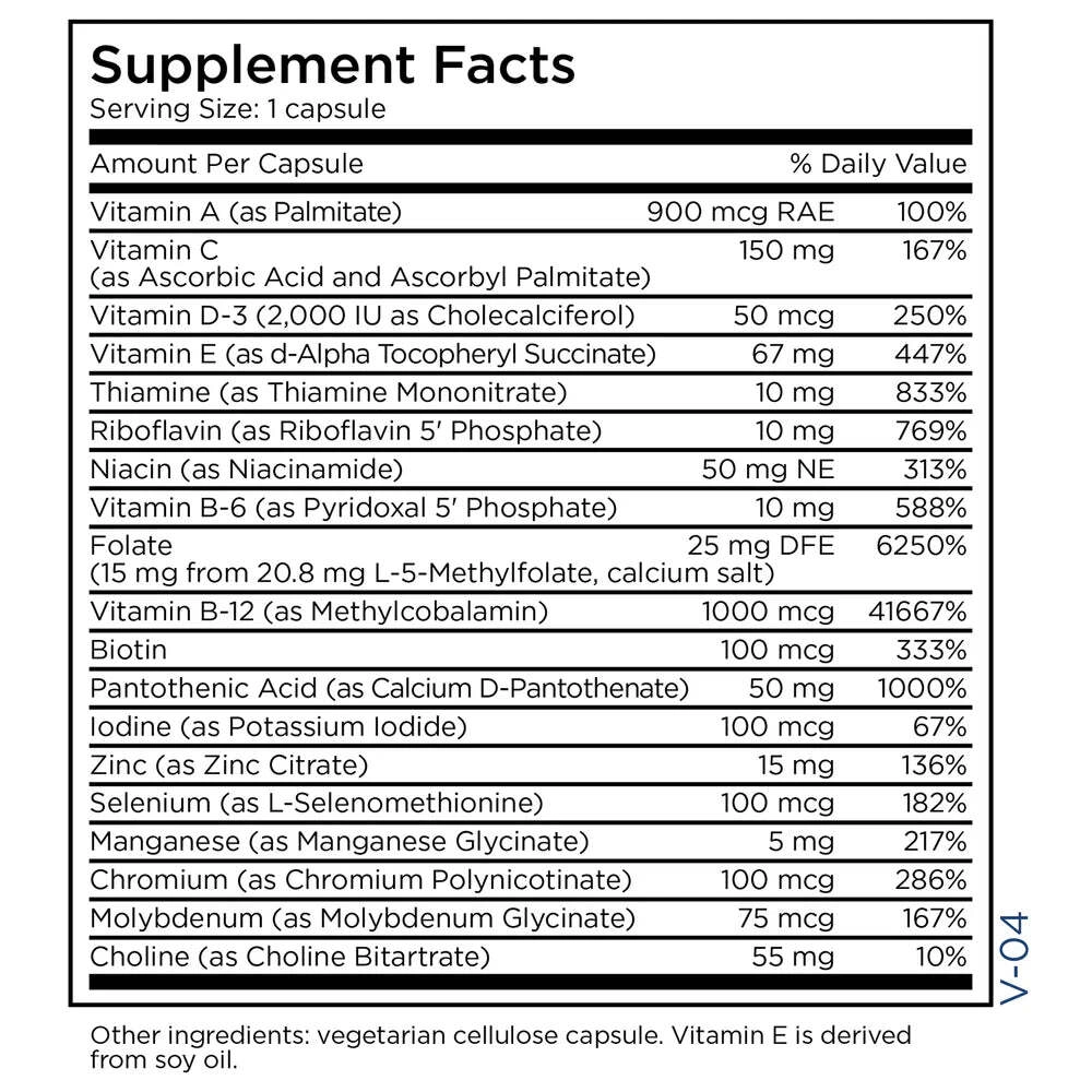 MethylPro® Multivitamin + 15 mg L-Methylfolate