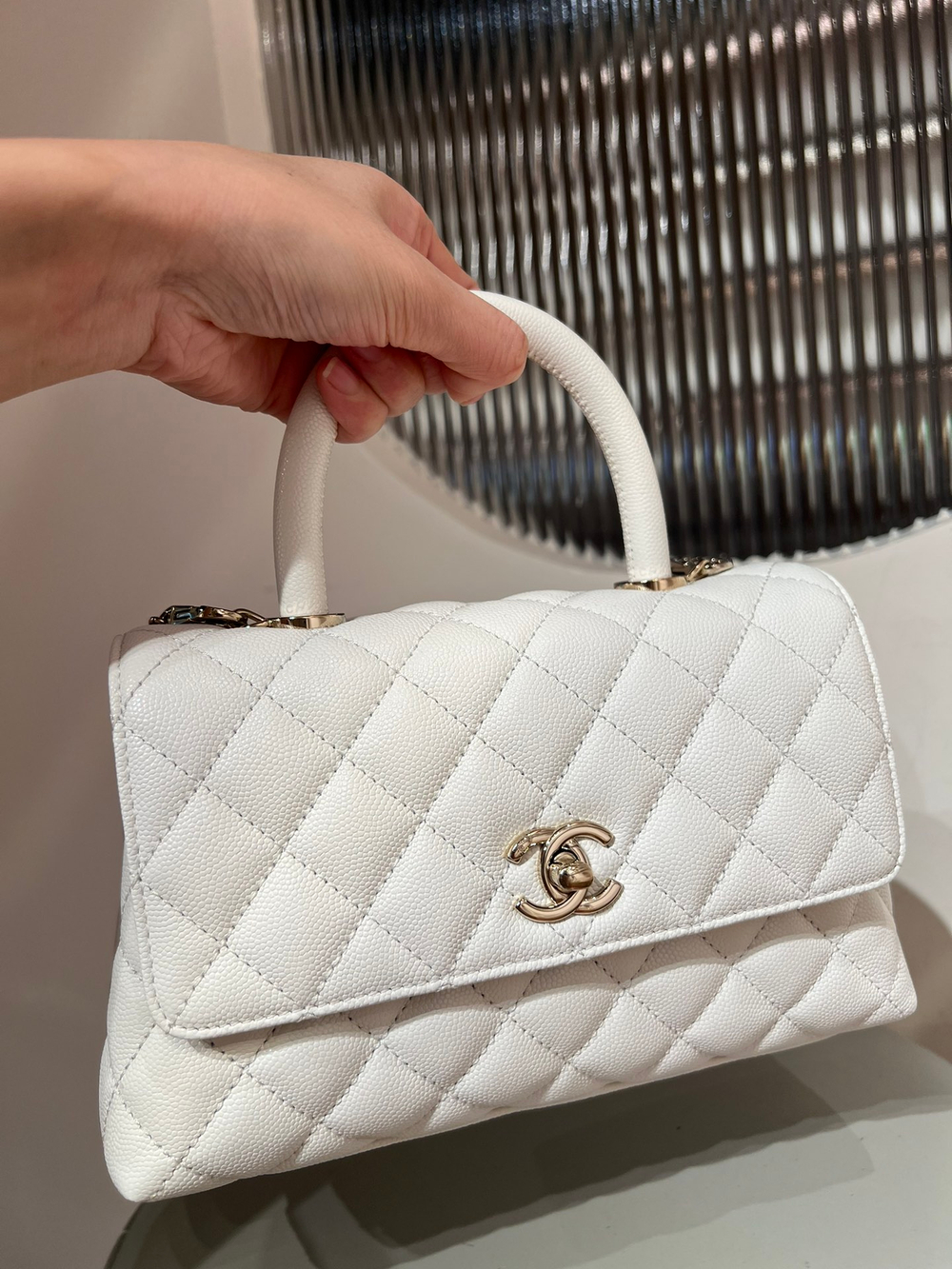 Chanel Flap Bag With Top Handle