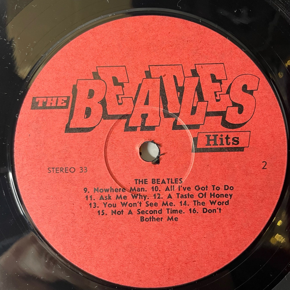 Винтажная виниловая пластинка LP The Beatles Hits (СССР 1991) Michelle