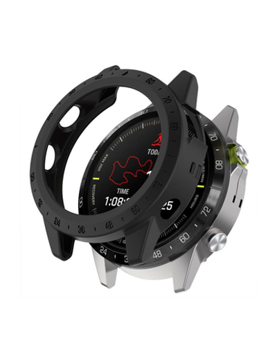 Защитный бампер чехол для часов Garmin MARQ Gen 2 Adventurer Athlete Aviator Captain Golfer материал TPU (Черный)