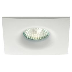 Встраиваемый светильник алюминиевый ЭРА KL104 WH MR16 GU5.3 белый | Алюминиевые встраиваемые светильники