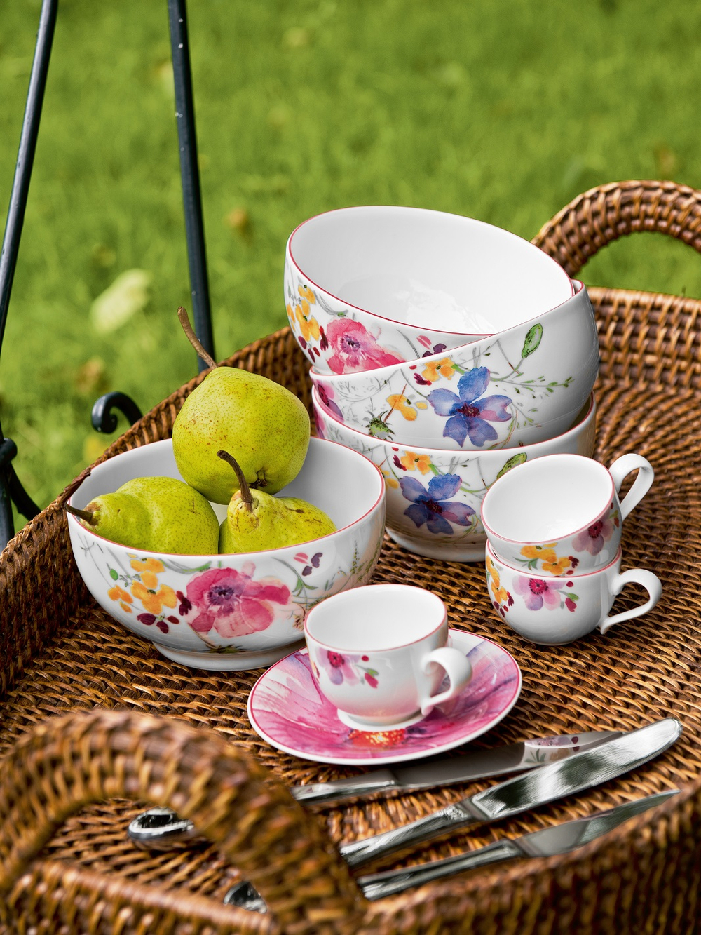 Villeroy & Boch Чашка с блюдцем Mariefleur 80 мл для эспрессо 10-4100-1420+10-4100-1430