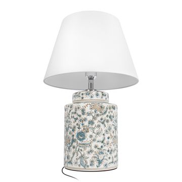 Настольная лампа 1*Е27 10385T/B белый/синий Agapanthus LOFT IT