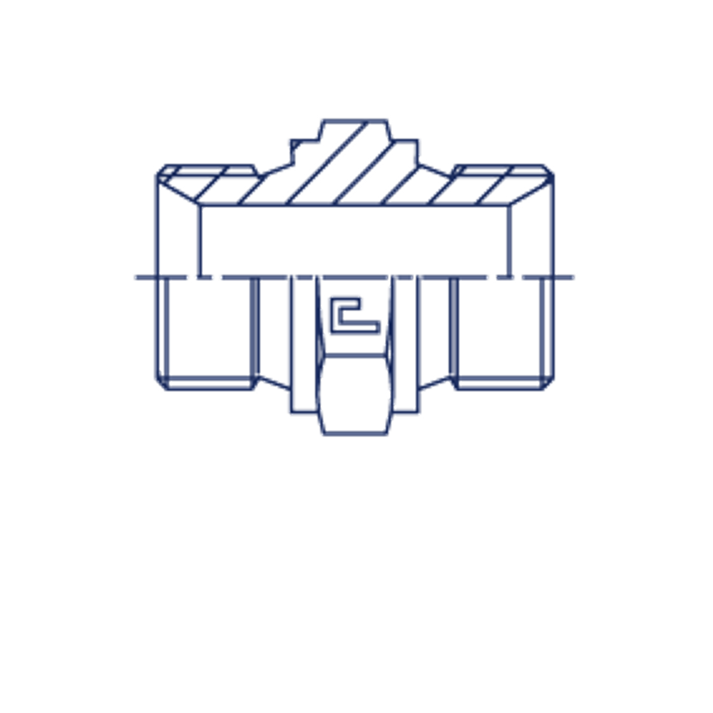 Соединение P 14х1.5 - 18х1.5