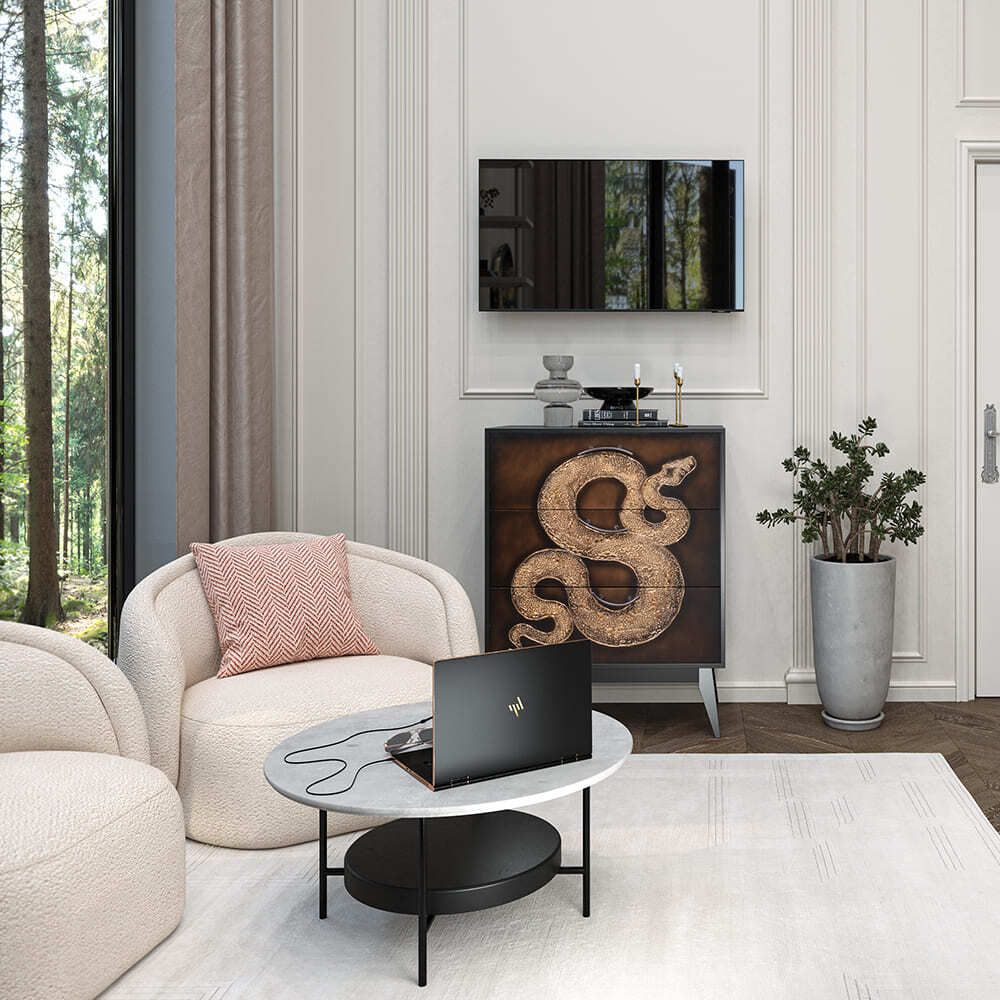 Комод Серпентис с 3 ящиками Найт