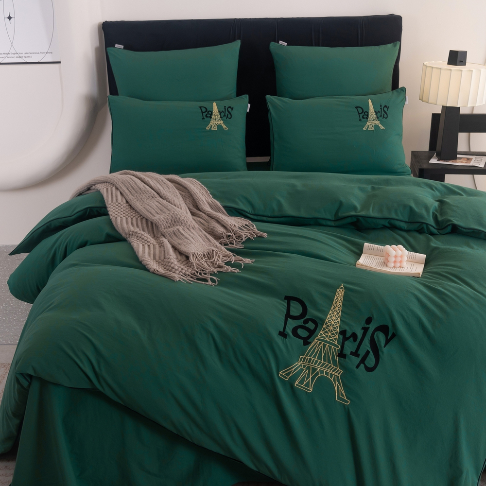 КПБ Mood of Paris на резинке MPR009, Евро, 4 наволочки, простынь 160*200*35