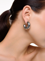 Пусеты "Bagel Ball" Silver