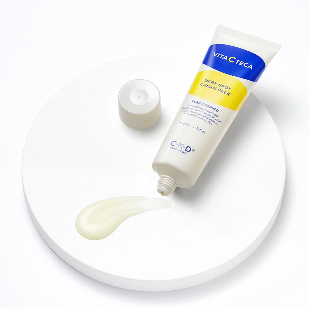 CKD Vita C Teca Dark Spot Cream Pack, 80ml / 24 - Набор с осветляющей маской-плёнкой и кистью