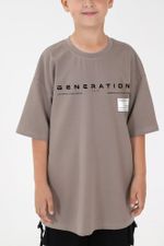 Фуфайка (футболка) для мальчика Леон-1 Виотекс СЕРО-БЕЖЕВЫЙ