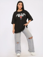 Футболка женская оверсайз принт