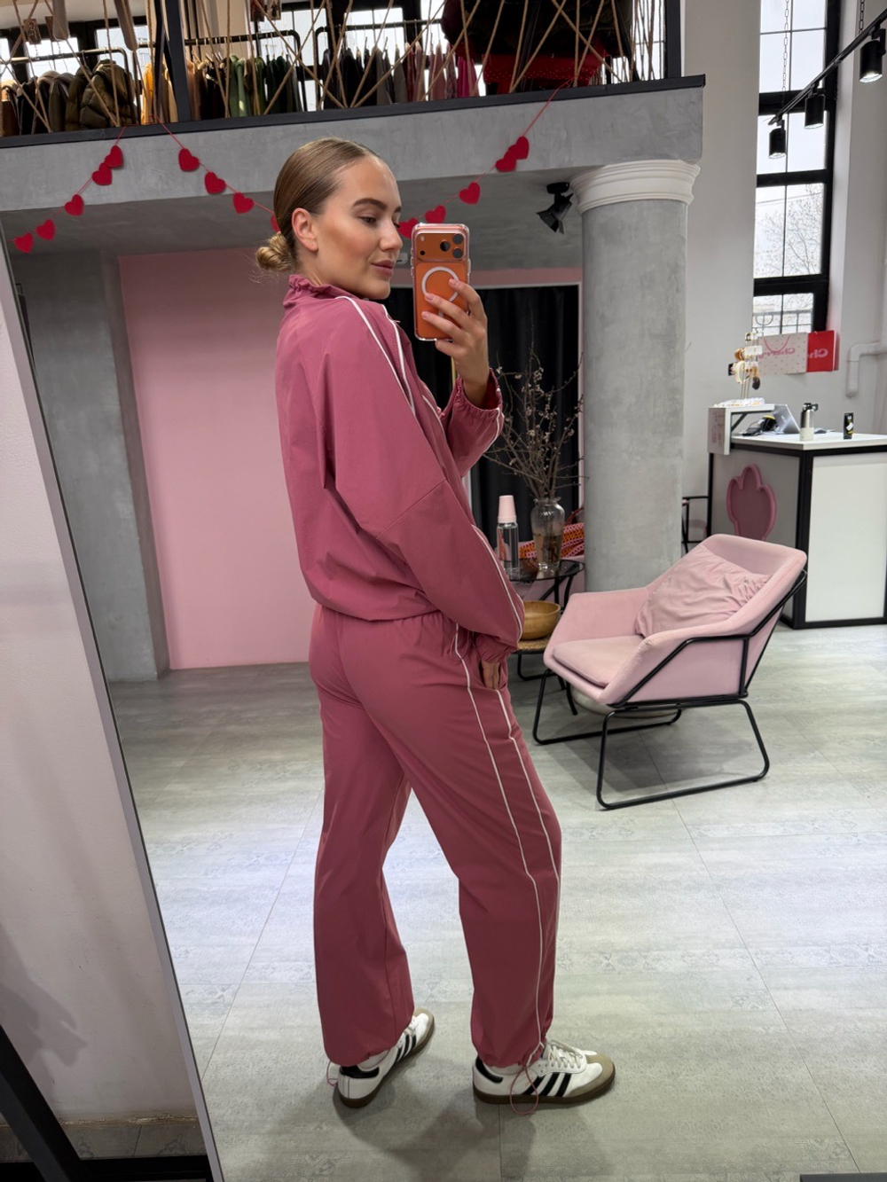 Спортивный костюм Девяностые малиновый