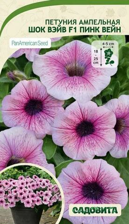 Петуния Шок Вэйв F1 Пинк Вейн 5др PA/Садовита