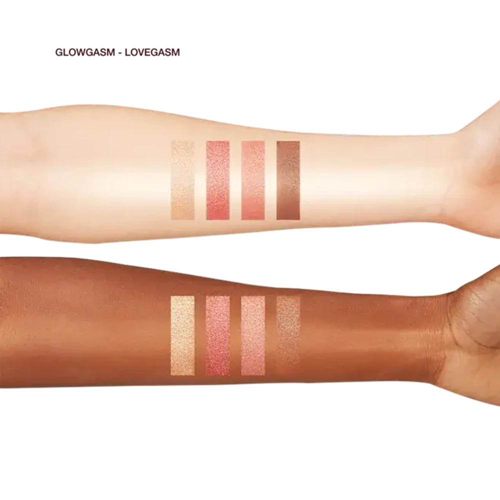 Палетка для лица Charlotte Tilbury Glowgasm Face Plette 4 Skin & Eye Gilding Highlighters Light/Medium