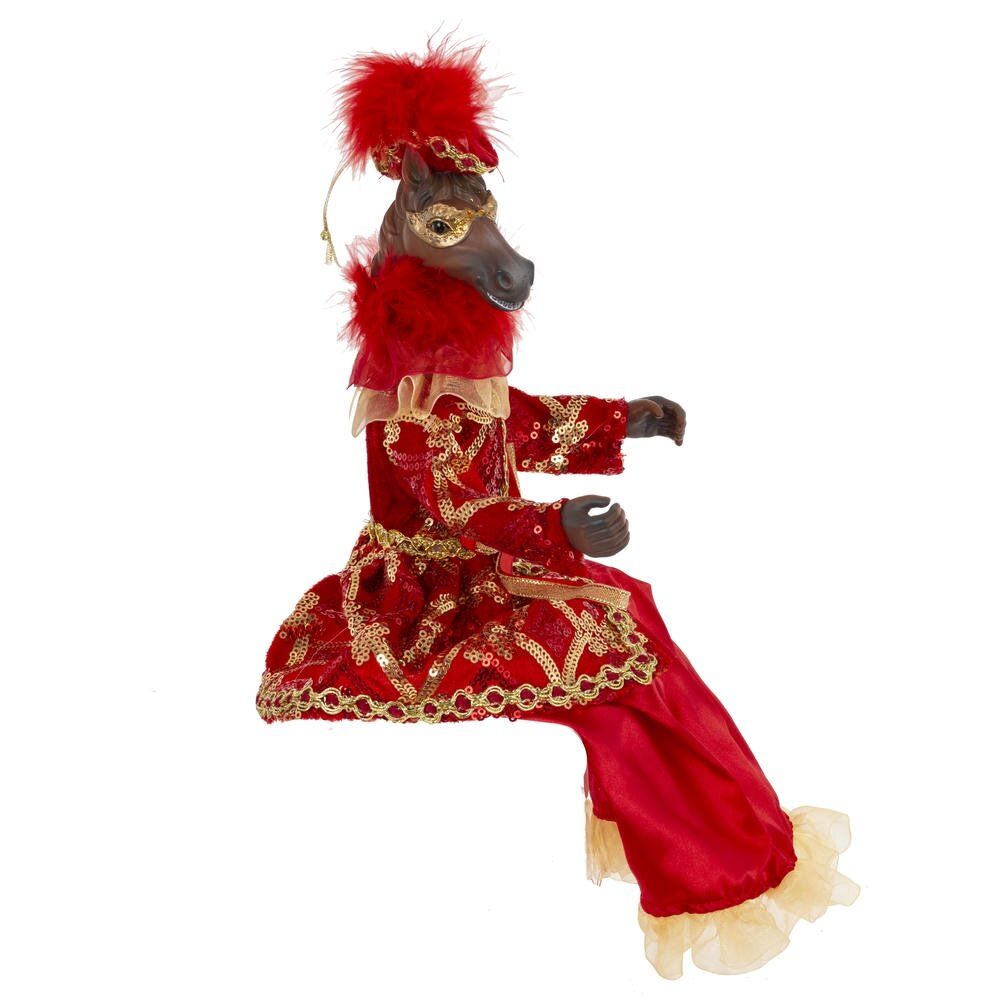 GAEM Игрушка набивная подвес "Лошадь", L15 W9 H37/22 см