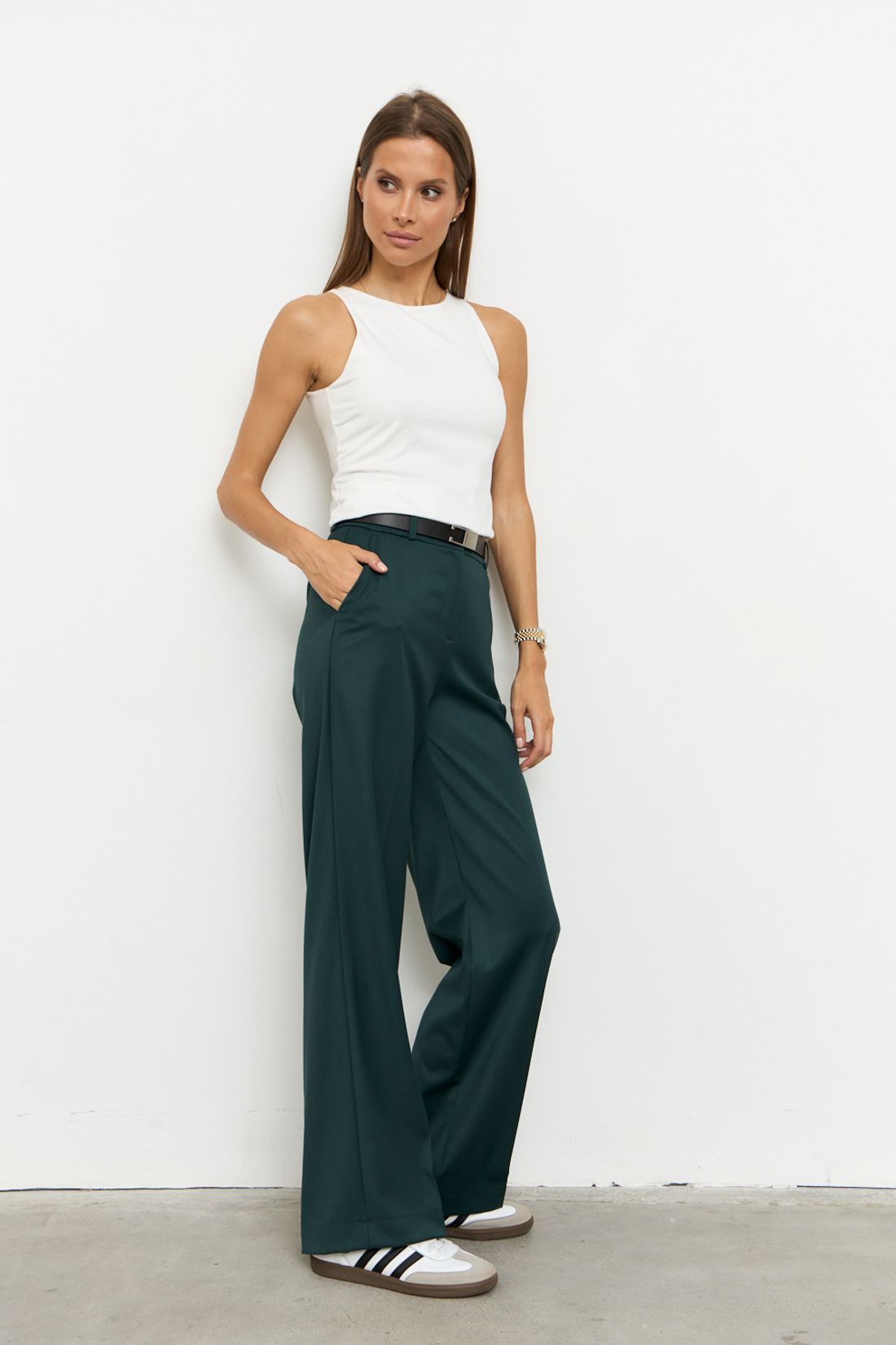 Брюки R2075 изумрудный / 42