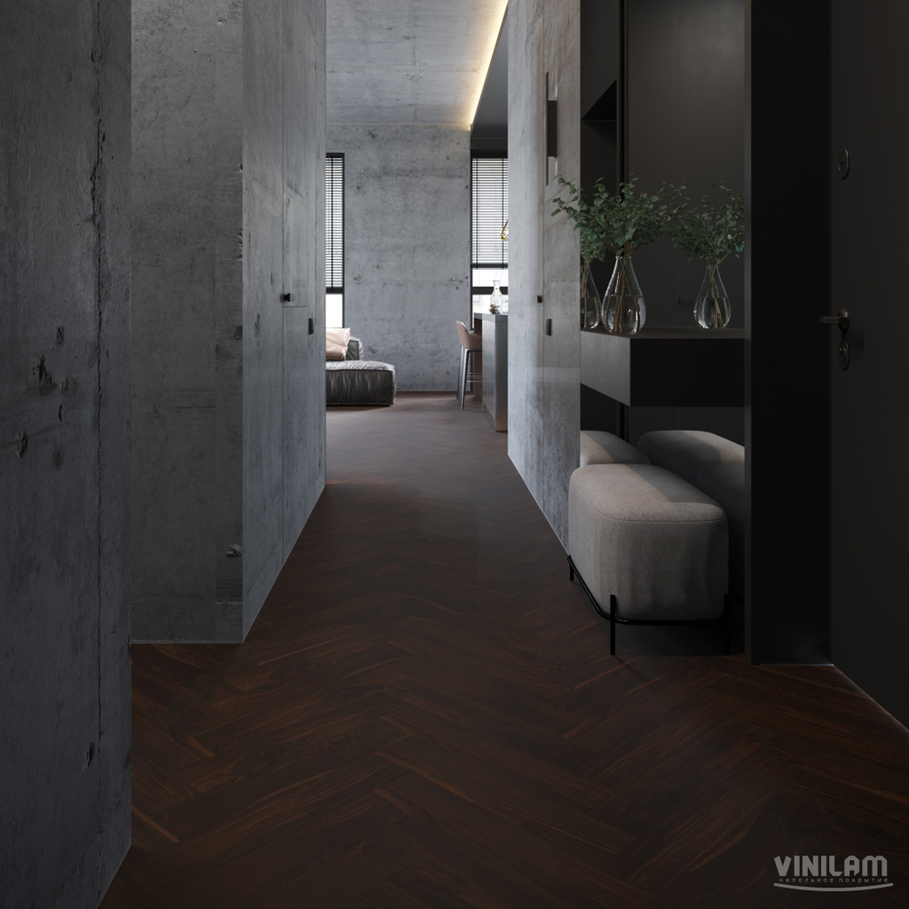 SPC ламинат VINILPOL Herringbon 9977 Паркет Да Винчи (1.355м2)