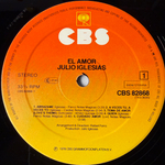 Julio Iglesias ‎– El Amor (Голладия 1978г.)