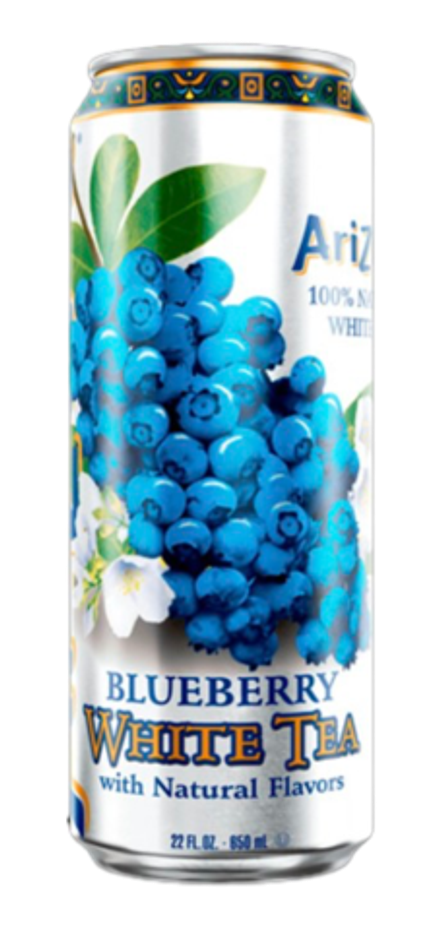 Напиток Arizona со вкусом белого чая с голубикой