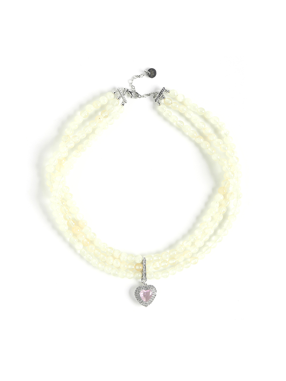 Колье "Yellow Heart" Silver