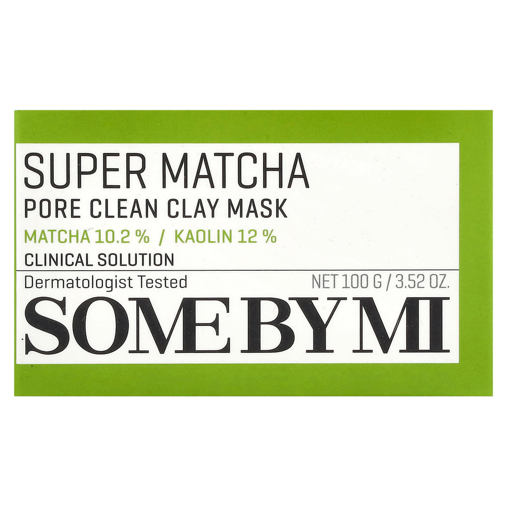 SOME BY MI, Супер-Матча, очищающая бьюти-маска из глины, 100 г (3,52 унции)