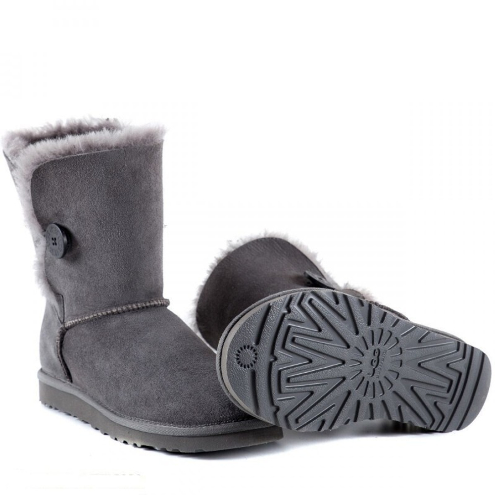 Угги Bailey Button Grey