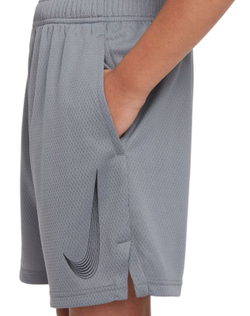 Шорты для мальчика теннисные Nike Dri-Fit Training Short - smoke grey/black