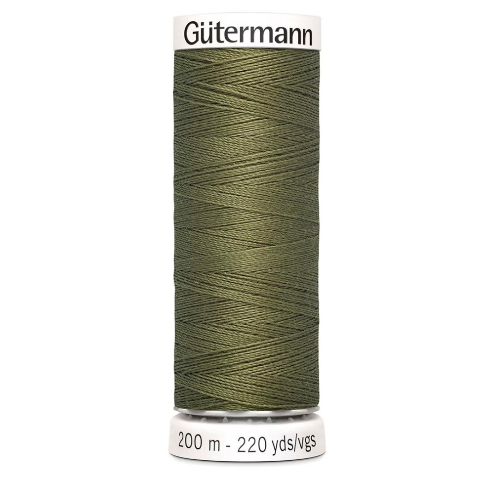 Нить Sew-All 200 м, Gutermann, 432 оливково-зеленый