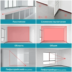 MILESEEY Дальномер 50 м ±2 мм
