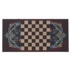 GAEM Игра настольная 2 в 1 ( шашки, нарды) "Волк вожак", L60 W30 H4 см