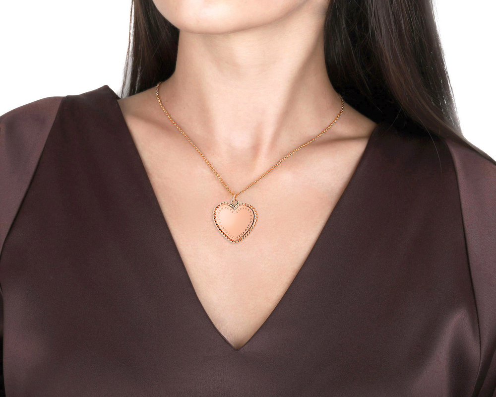 Кулон из серебра 925, Tiffany 💠 Twist heart.