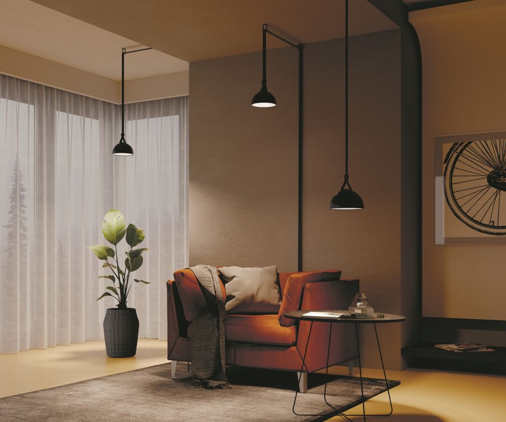 Трековый светодиодный светильник Maytoni Parity Bowl TR126B-20W4K-B