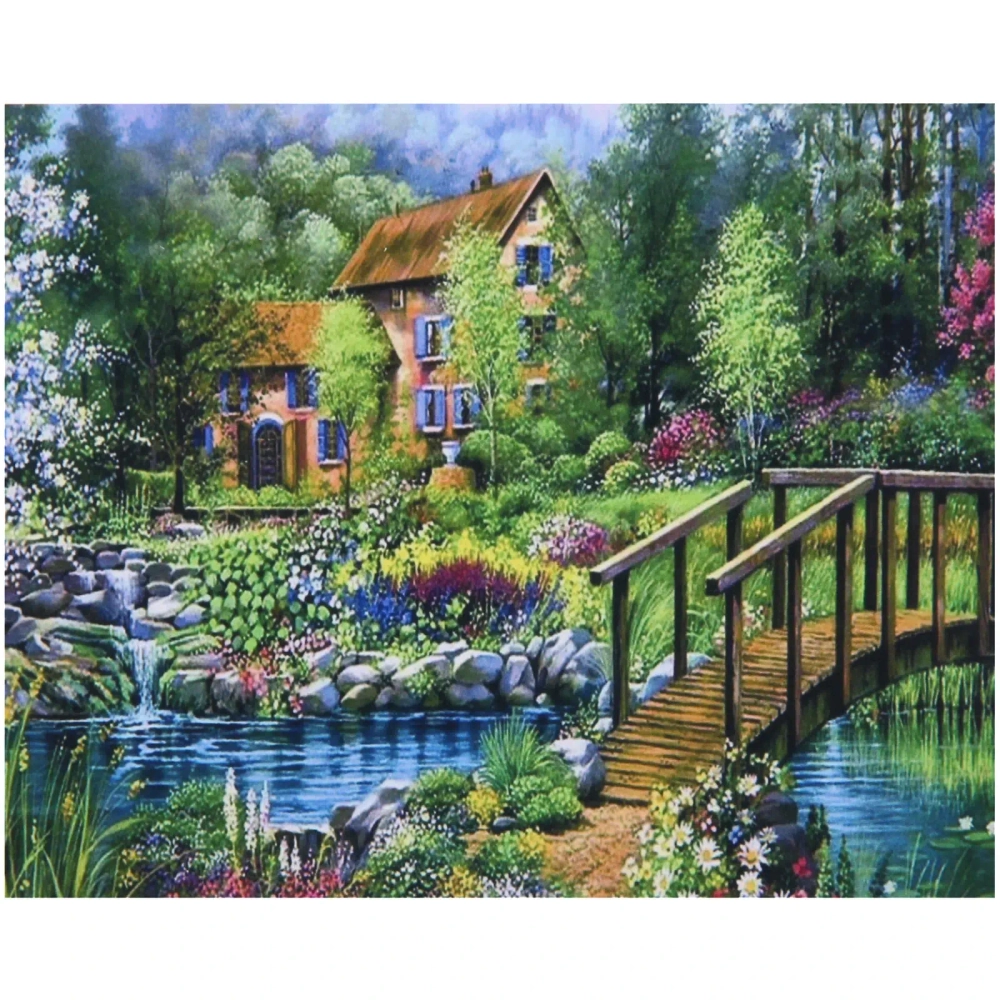 Алмазная мозаика на подрамнике с полным заполнением «МИР ЯРКИХ КРАСОК», Милая сердцу сторонушка, 30*40 см