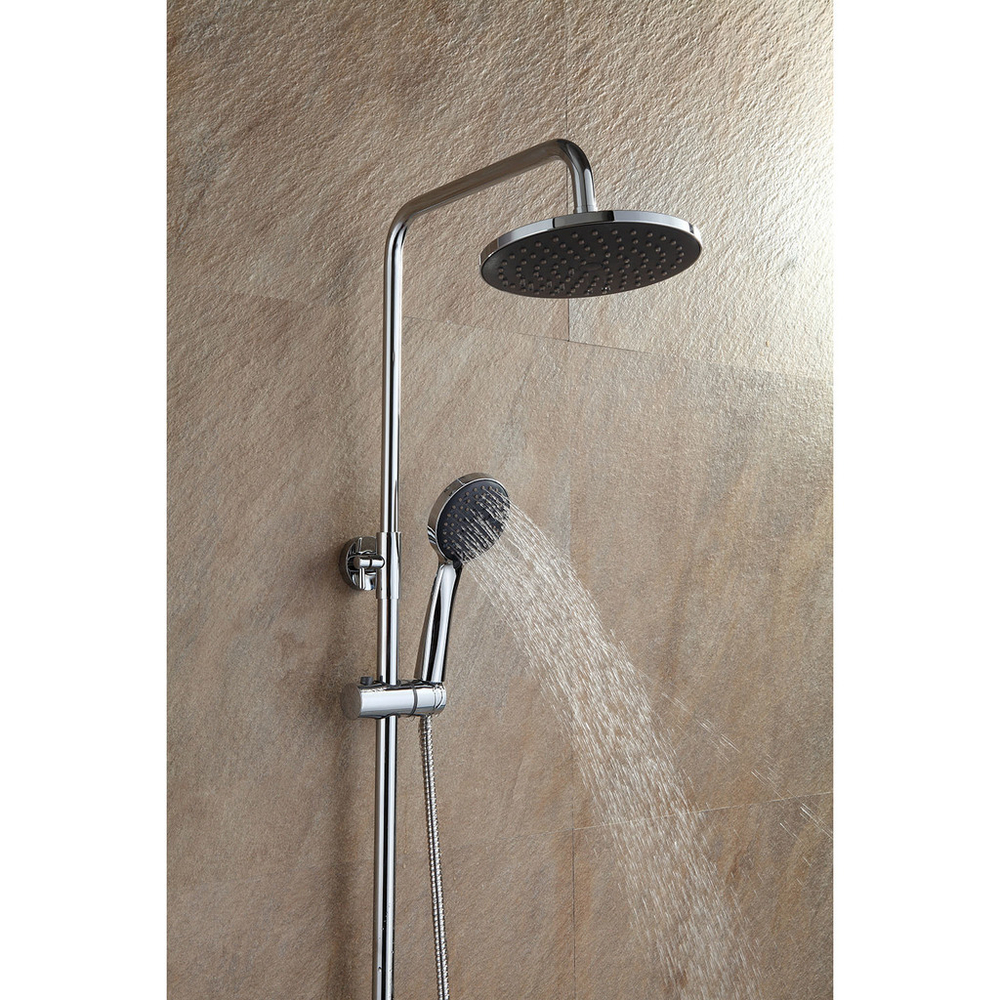 Душевая система 40к F2416 FRAP лейка "Тропич. душ" (D200мм, хром, латунь)