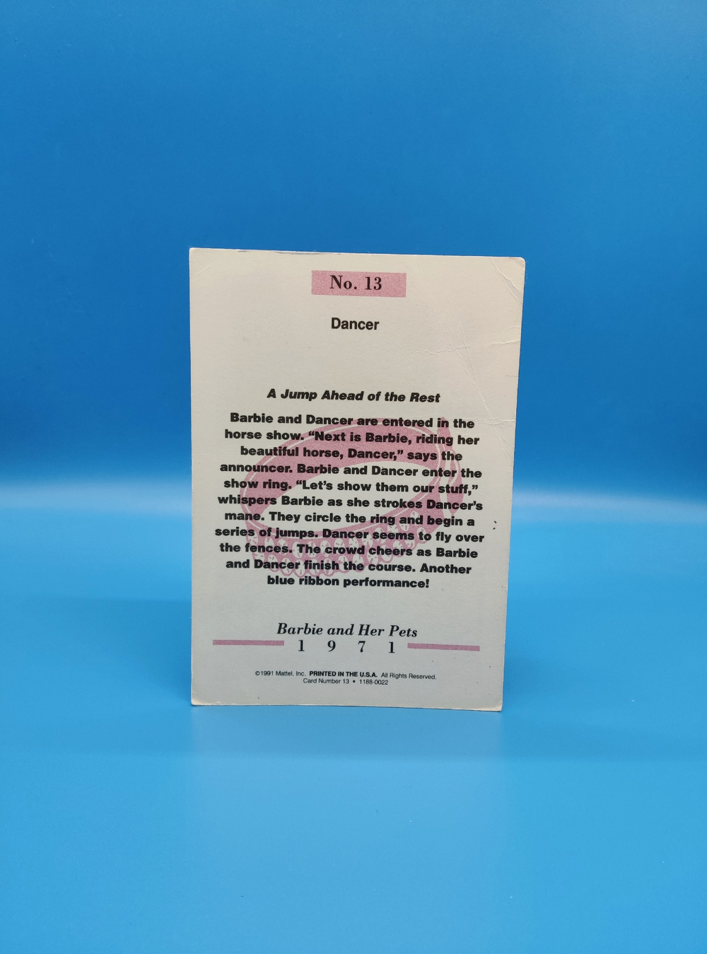 Аксессуар винтажная карточка Барби 90х 031032