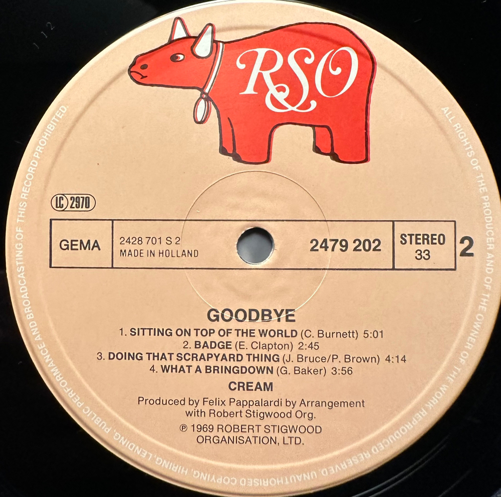 Cream- Goodbye (Германия 1978г.)