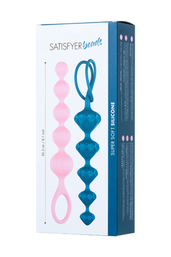 Набор анальных цепочек Satisfyer Beads, силикон (цветной)