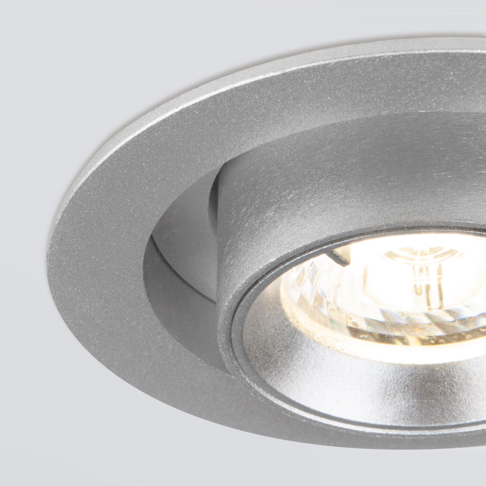Встраиваемый поворотный светодиодный светильник Pispa 10W 4200K серебро 9917 LED