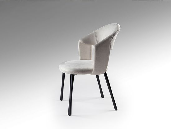 Willy Стул каменно-серый/черный