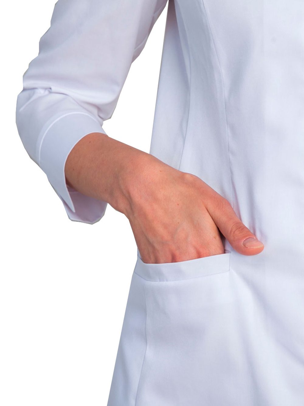 Халат медицинский женский White Wears WW215, белый, 46