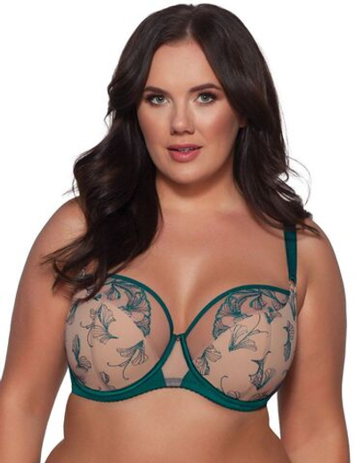 Бюстгальтер Rafia с чашкой на тонком поролоне (Размер: 70J) (Цвет: изумрудный)