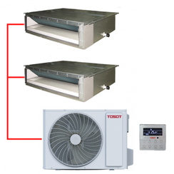 Мульти сплит-система TOSOT канальная на 2 комнаты (50+50 кв.м.)