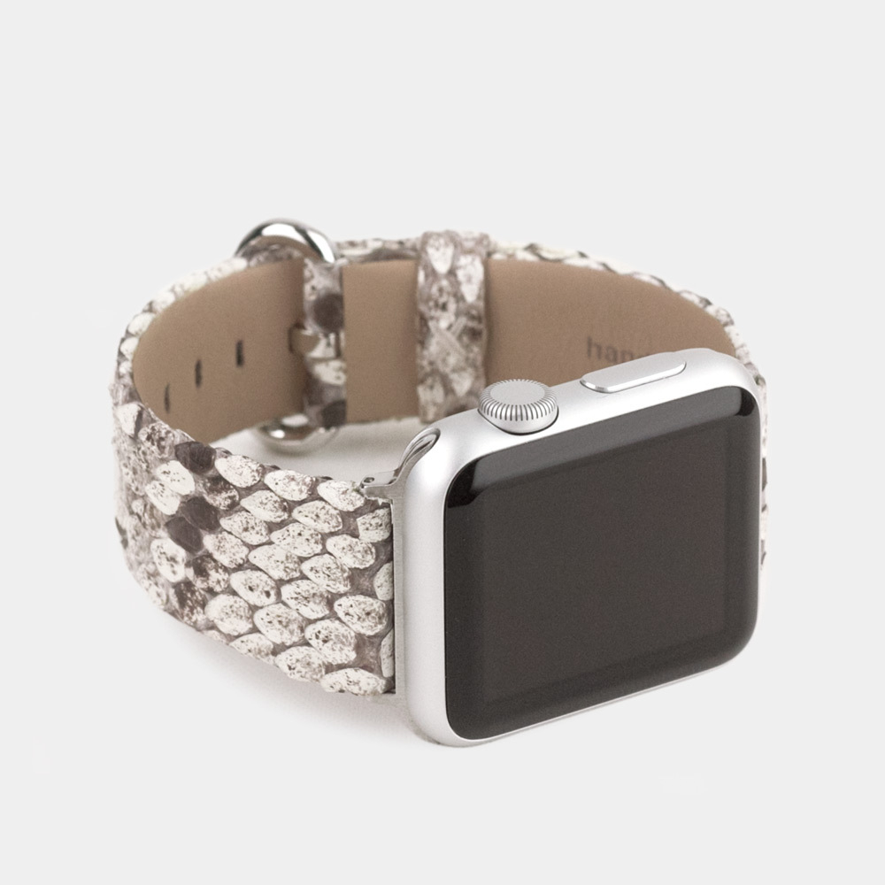 Ремешок для Apple Watch 44/45/46 mm из кожи питона, цвета Natur