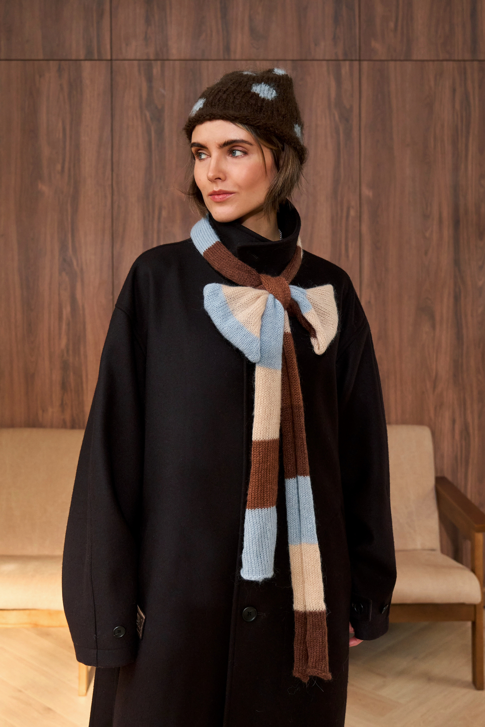 Шарф Jacob Cro Snake "Blue/Brown"