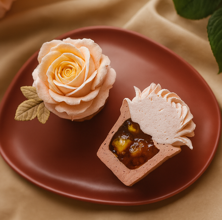 Зефирный горшочек с яблочным конфитюром и корицей