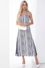 Сарафан Новый сезон бело-синий П10095 LT Collection (Акция)